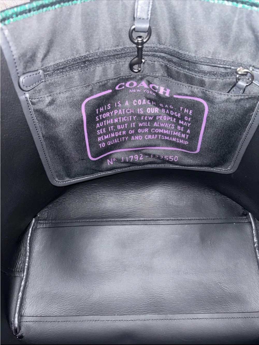 Coach Hologram Oil Slick Iridescent Mermaid Open City Tote 22550